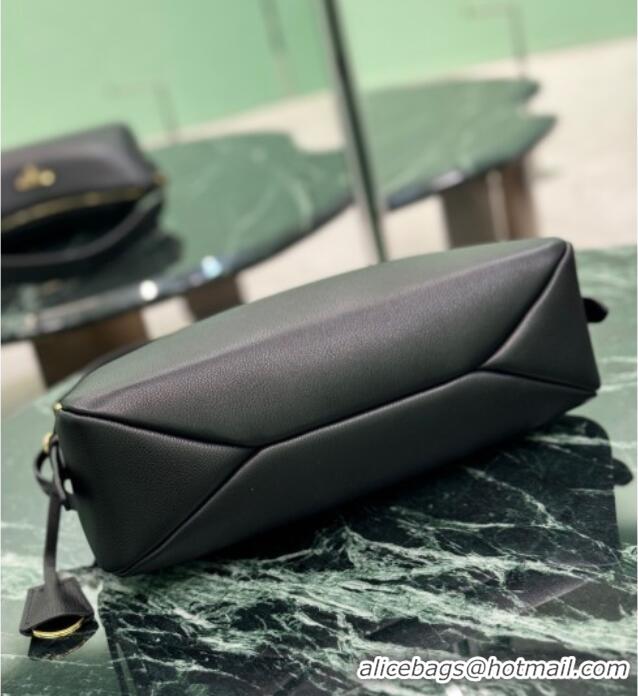 Reasonable Price Prada Aimee medium leather shoulder bag 1BC229 Black 2025