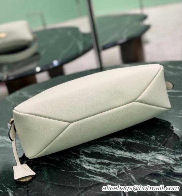 Best Price Prada Aimee medium leather shoulder bag 1BC229 White 2025