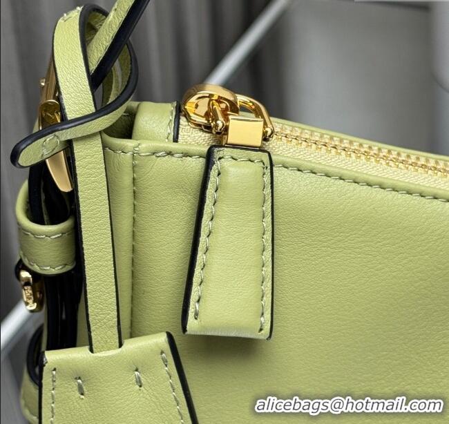 Promotional Prada Aimee medium leather shoulder bag 1BC229 Pistachio Green 2025