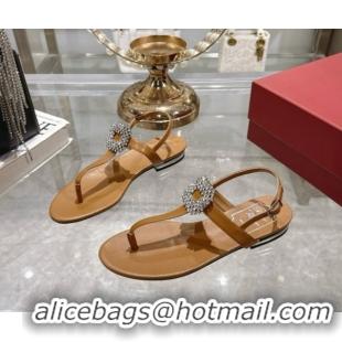 Best Price Roger Vivier BViv' by the Sea Sandals in Calfskin with Crystal Buckle 5080106
