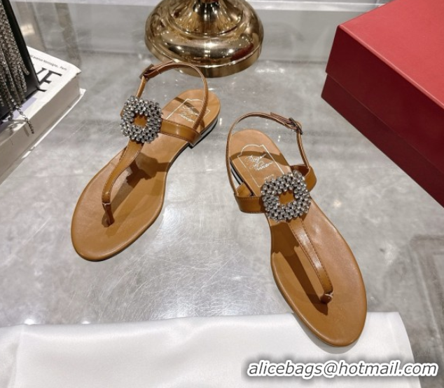 Best Price Roger Vivier BViv' by the Sea Sandals in Calfskin with Crystal Buckle 5080106