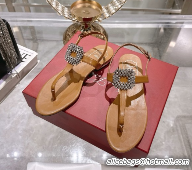 Best Price Roger Vivier BViv' by the Sea Sandals in Calfskin with Crystal Buckle 5080106