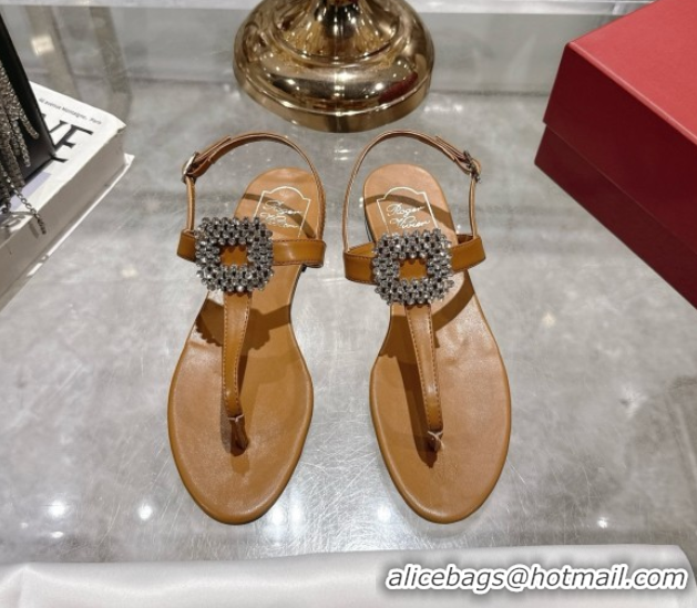 Best Price Roger Vivier BViv' by the Sea Sandals in Calfskin with Crystal Buckle 5080106