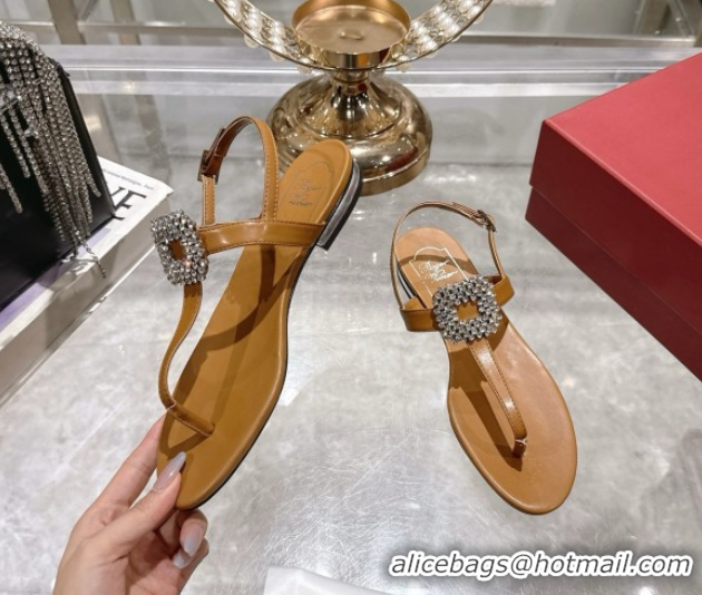 Best Price Roger Vivier BViv' by the Sea Sandals in Calfskin with Crystal Buckle 5080106
