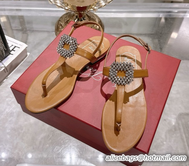 Best Price Roger Vivier BViv' by the Sea Sandals in Calfskin with Crystal Buckle 5080106