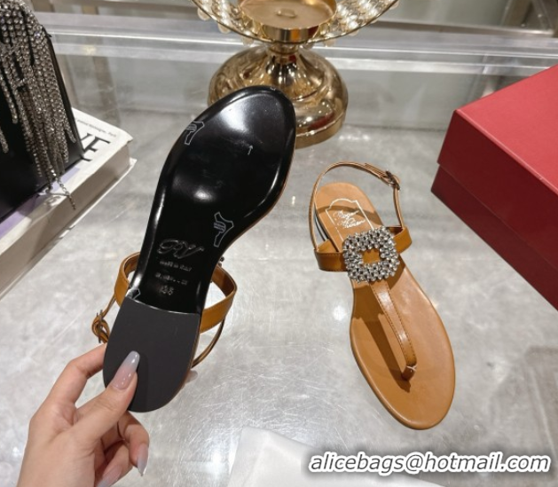 Best Price Roger Vivier BViv' by the Sea Sandals in Calfskin with Crystal Buckle 5080106