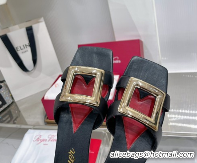 Low Cost Roger Vivier Viv' by the Sea Mules in Calfskin Black 5073117