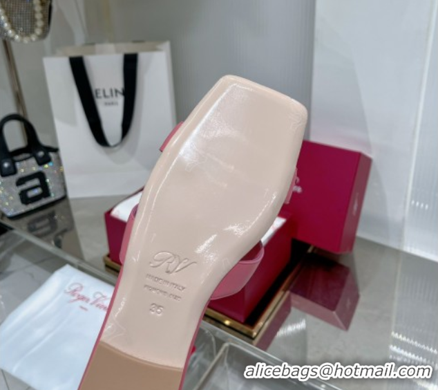 Unique Style Roger Vivier Viv' by the Sea Mules in Calfskin Pink 5073118