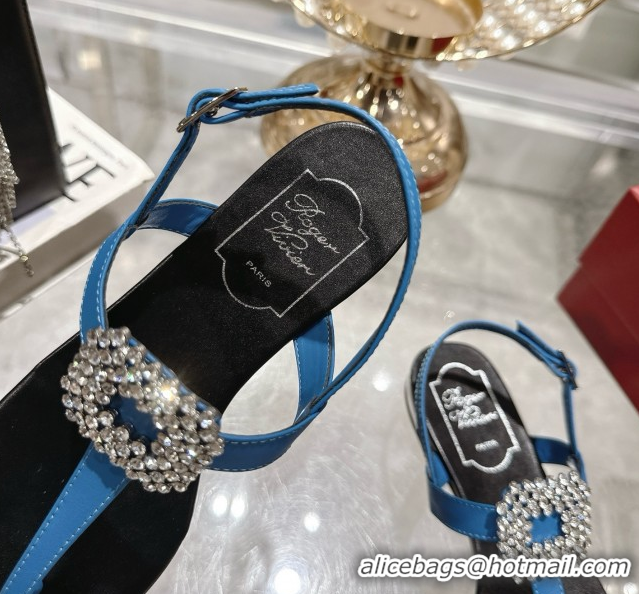 Crafted Roger Vivier Viv' by the Sea Sandals in Denim Blue 5080110