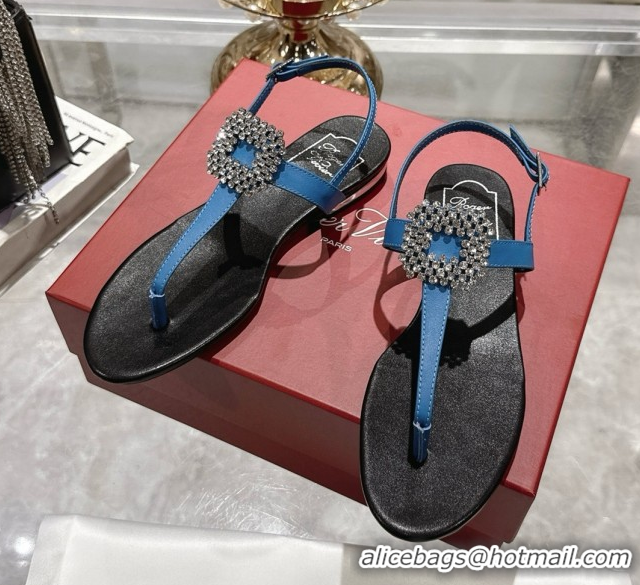 Crafted Roger Vivier Viv' by the Sea Sandals in Denim Blue 5080110