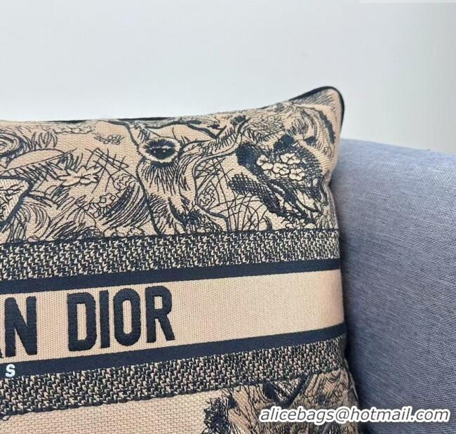 Big Discount Dior Embroidered Cotton Rectangular Pillow 30x50cm D060704 2025