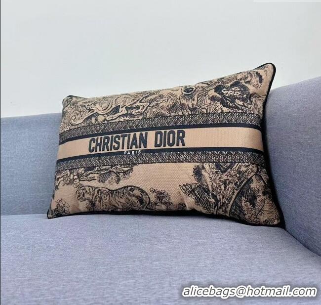 Big Discount Dior Embroidered Cotton Rectangular Pillow 30x50cm D060704 2025