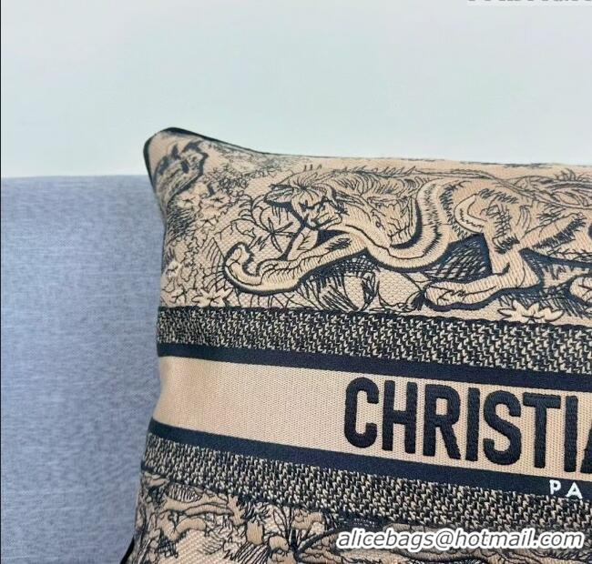 Big Discount Dior Embroidered Cotton Rectangular Pillow 30x50cm D060704 2025
