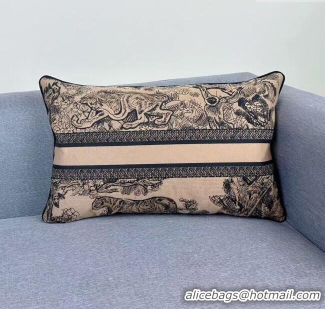Big Discount Dior Embroidered Cotton Rectangular Pillow 30x50cm D060704 2025