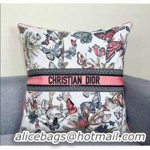 Inexpensive Dior Embroidered Cotton Square Pillow 50x50cm D060712 2025