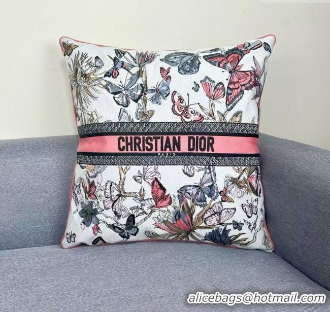 Inexpensive Dior Embroidered Cotton Square Pillow 50x50cm D060712 2025