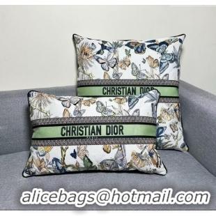 Top Quality Dior Embroidered Cotton Rectangular And Square Pillow D060715 2025