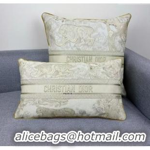 Big Discount Dior Embroidered Cotton Rectangular And Square Pillow D060720 2025
