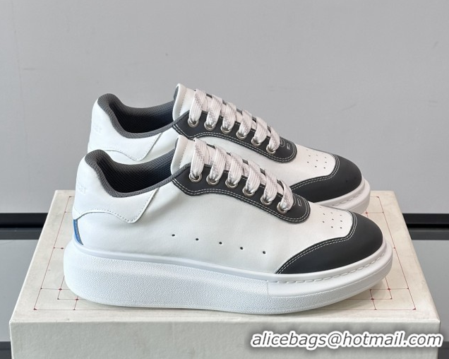 Trendy Design Alexander McQueen Oversized Sneakers in Calfskin Leather AM16 White/Grey 5081903