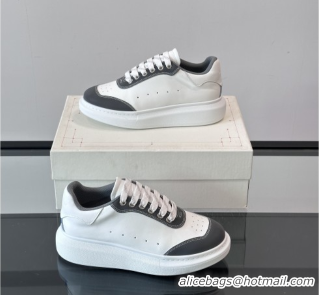 Trendy Design Alexander McQueen Oversized Sneakers in Calfskin Leather AM16 White/Grey 5081903