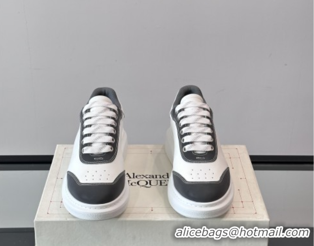 Trendy Design Alexander McQueen Oversized Sneakers in Calfskin Leather AM16 White/Grey 5081903
