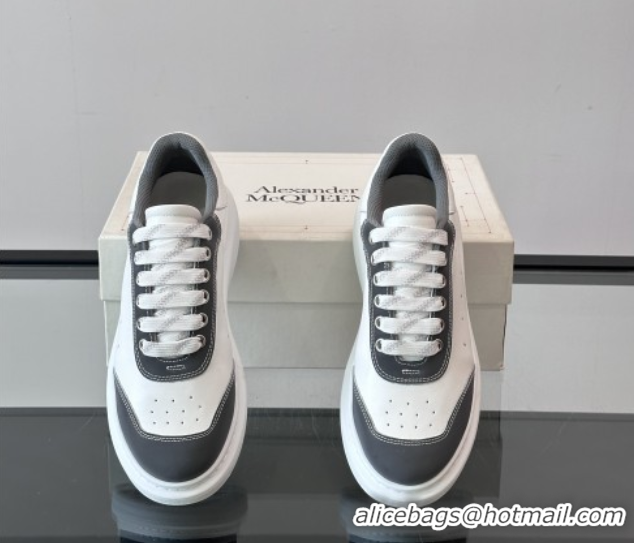 Trendy Design Alexander McQueen Oversized Sneakers in Calfskin Leather AM16 White/Grey 5081903
