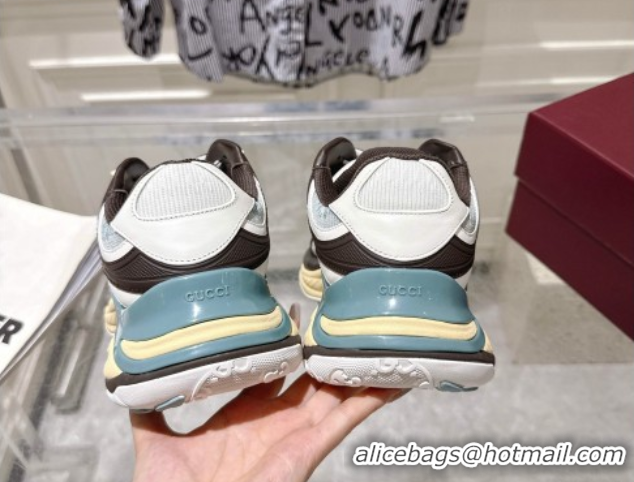 Low Price Gucci 2.0 Sneakers in Mesh and Leather Black/Blue 816489