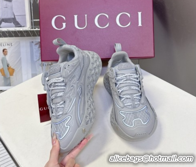 Luxurious Gucci CUB3D Sneakers in Mix and Leather Grey 2025 828059