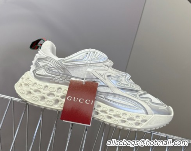 Most Popular Gucci CUB3D Sneakers in Mix and Leather Silver 2025 828059