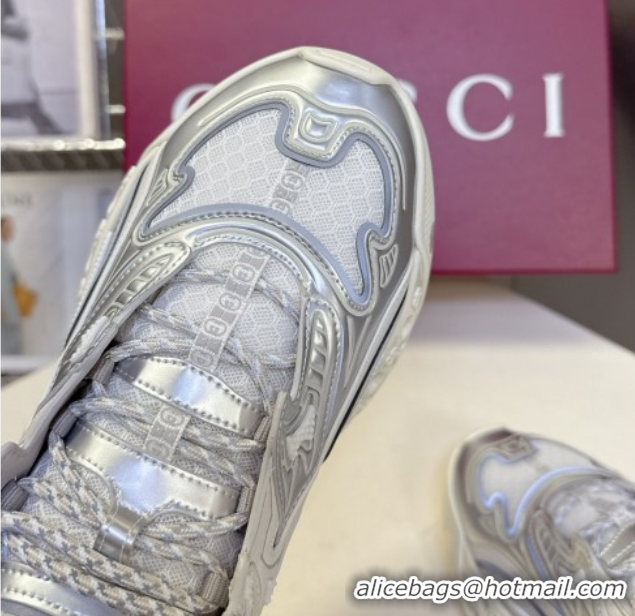 Most Popular Gucci CUB3D Sneakers in Mix and Leather Silver 2025 828059
