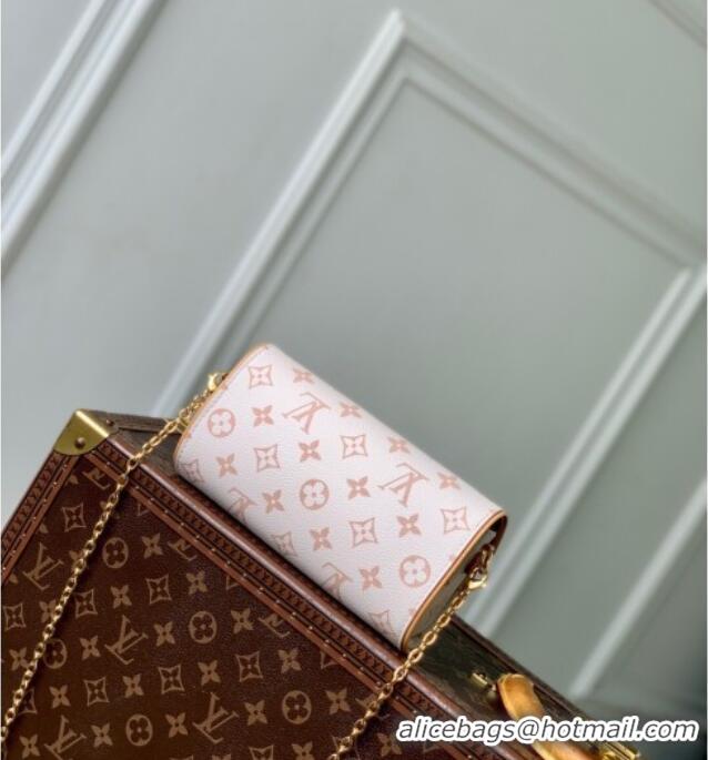 Inexpensive Louis Vuitton Pochette Camille Chain Bag Monogram Dune Canvas M26583 White 2025