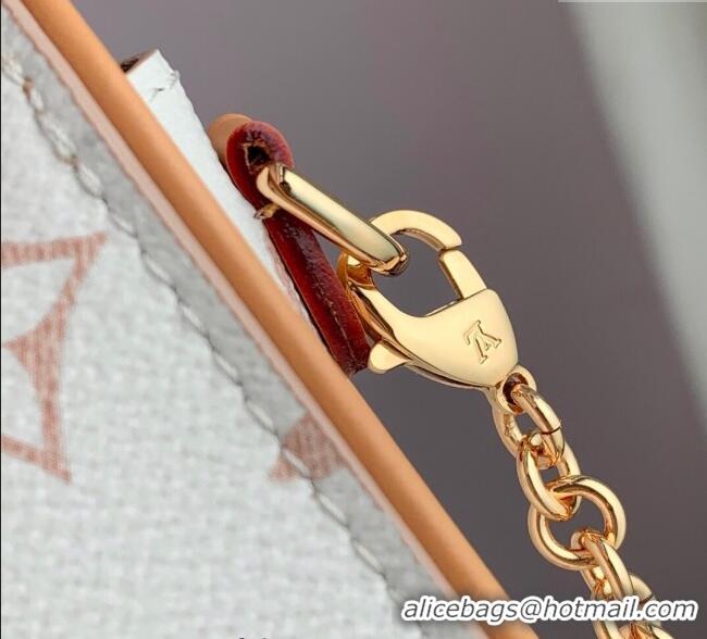 Inexpensive Louis Vuitton Pochette Camille Chain Bag Monogram Dune Canvas M26583 White 2025