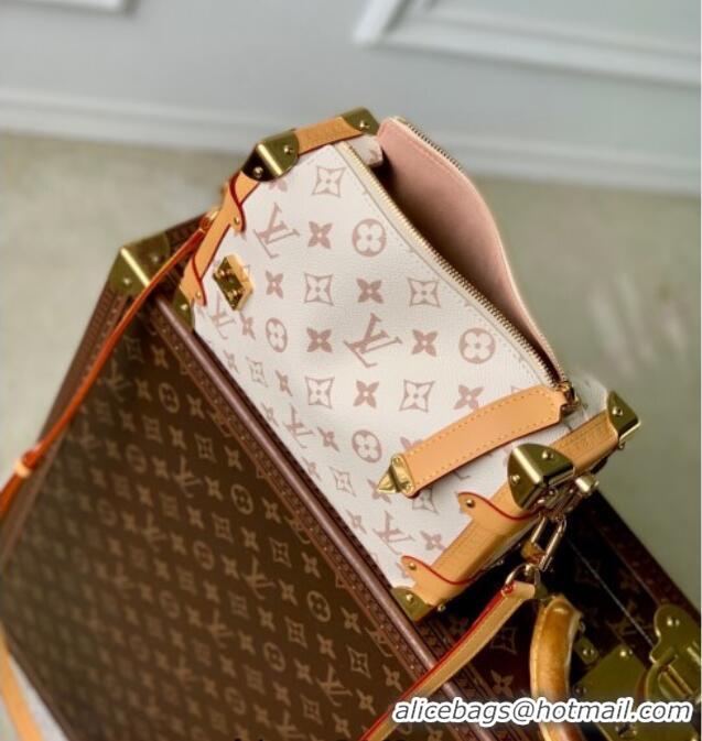Discount Louis Vuitton Side Trunk MM Bag Monogram Dune Canvas M26287 White 2025
