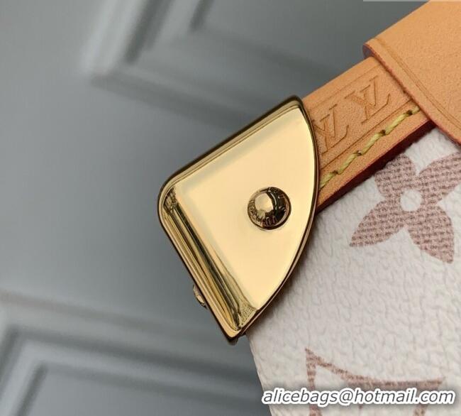 Discount Louis Vuitton Side Trunk MM Bag Monogram Dune Canvas M26287 White 2025