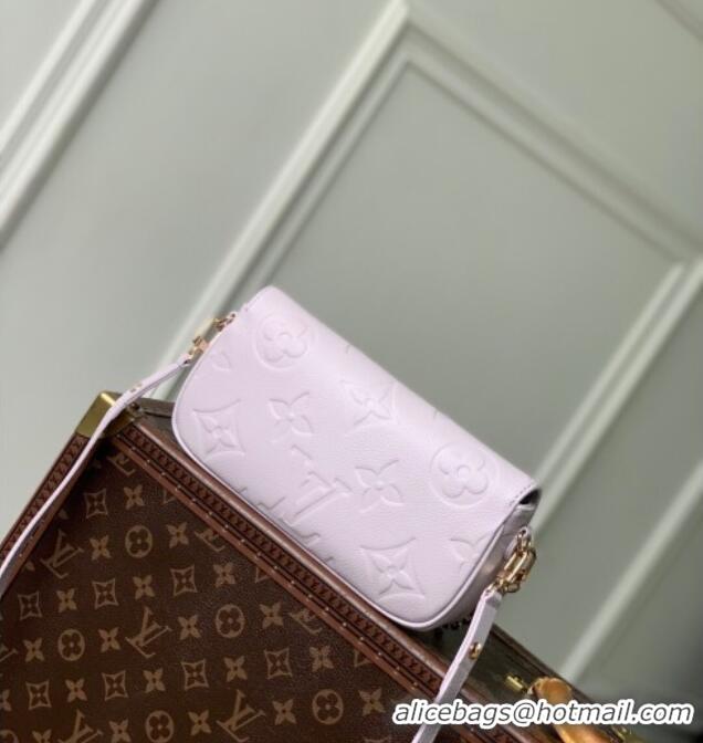 Famous Brand Louis Vuitton Wallet On Chain Ivy Mini Bag Embossed Leather M25714 Misty Purple 2025