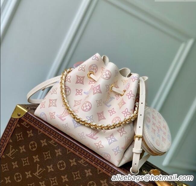 Grade Design Louis Vuitton Bella Bucket Bag in Mahina Perforated Leather M15114 Dream Cream 2025