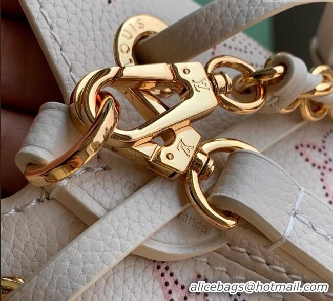 Grade Design Louis Vuitton Bella Bucket Bag in Mahina Perforated Leather M15114 Dream Cream 2025