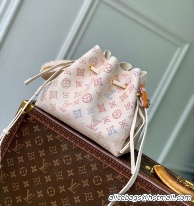 Grade Design Louis Vuitton Bella Bucket Bag in Mahina Perforated Leather M15114 Dream Cream 2025