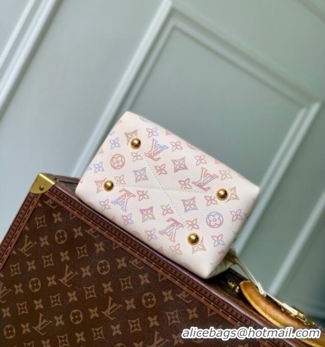 Grade Design Louis Vuitton Bella Bucket Bag in Mahina Perforated Leather M15114 Dream Cream 2025