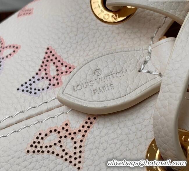Grade Design Louis Vuitton Bella Bucket Bag in Mahina Perforated Leather M15114 Dream Cream 2025
