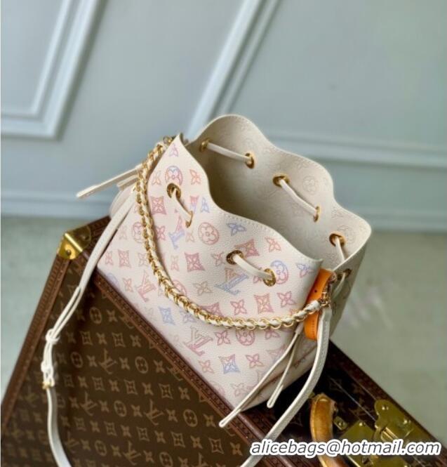 Grade Design Louis Vuitton Bella Bucket Bag in Mahina Perforated Leather M15114 Dream Cream 2025