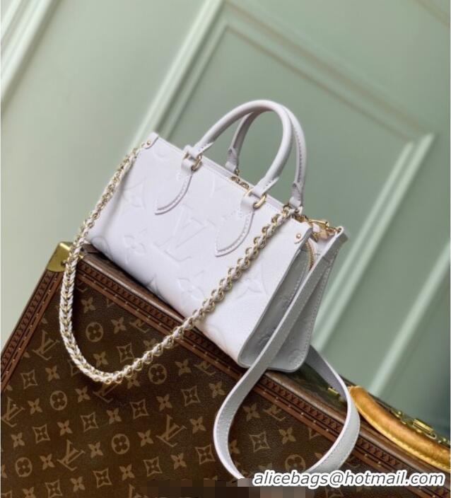 Promotional Louis Vuitton OnTheGo East West Bag in Embossed Grained Cowhide Leather M15192 Misty Lilac Purple 2025