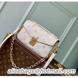 Best Price Louis Vuitton Pochette Metis East West Bag in Dream Cream Embossed Leather M25682 2025