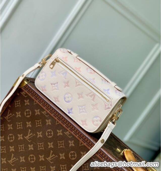 Best Price Louis Vuitton Pochette Metis East West Bag in Dream Cream Embossed Leather M25682 2025