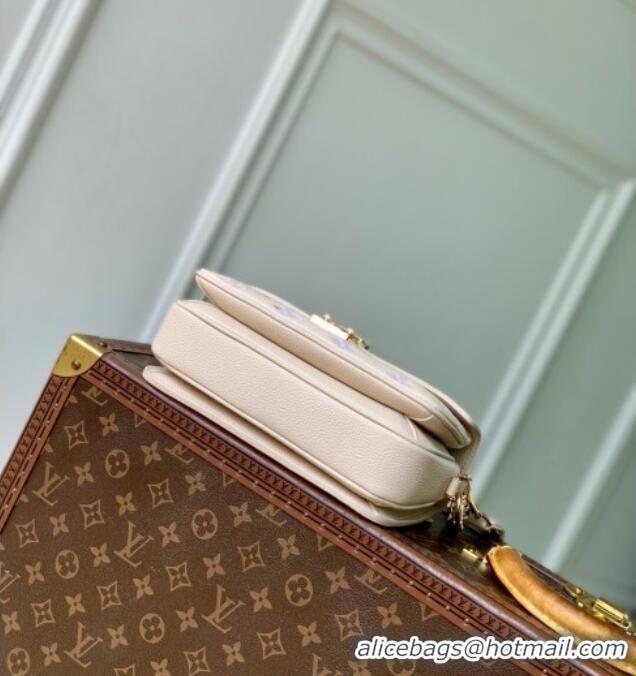 Best Price Louis Vuitton Pochette Metis East West Bag in Dream Cream Embossed Leather M25682 2025