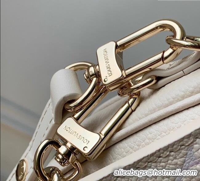 Best Price Louis Vuitton Pochette Metis East West Bag in Dream Cream Embossed Leather M25682 2025