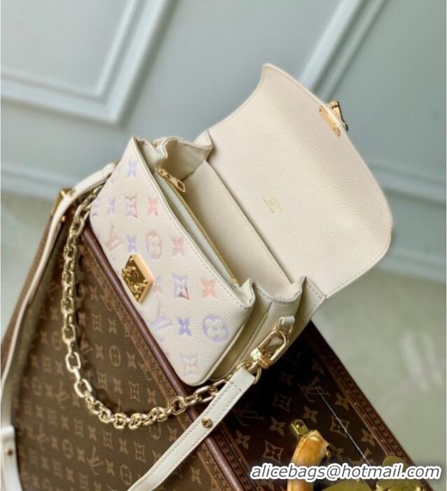 Best Price Louis Vuitton Pochette Metis East West Bag in Dream Cream Embossed Leather M25682 2025