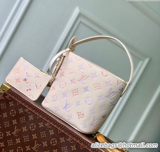 Top Quality Louis Vuitton All In BB Bucket Bag in Dream Cream Embossed Leather M25673 2025