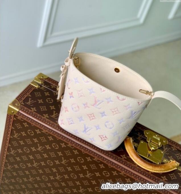 Top Quality Louis Vuitton All In BB Bucket Bag in Dream Cream Embossed Leather M25673 2025