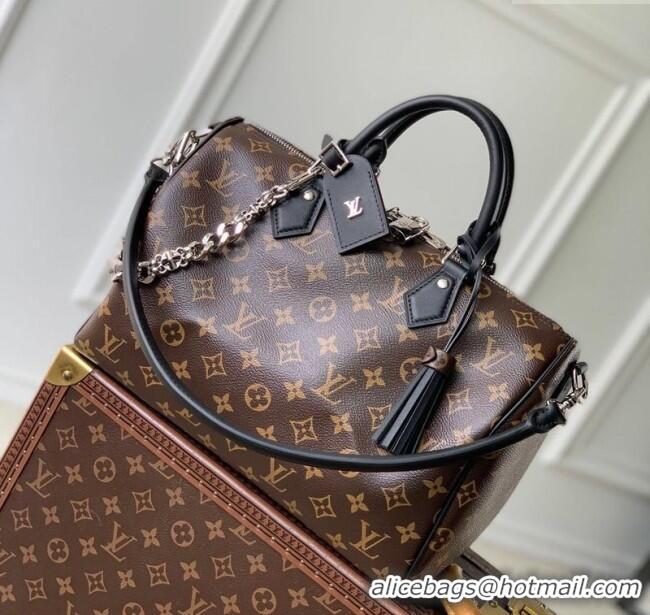 Good Product Louis Vuitton Speedy Soft 30 Dark Bag in Monogram Canvas M12243 Black 2025